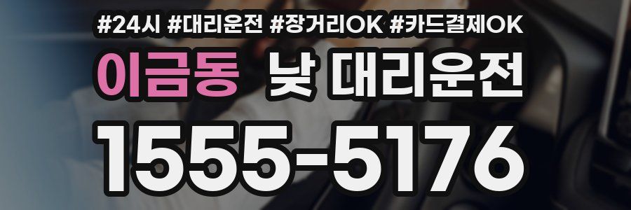 이금동 낮 대리운전