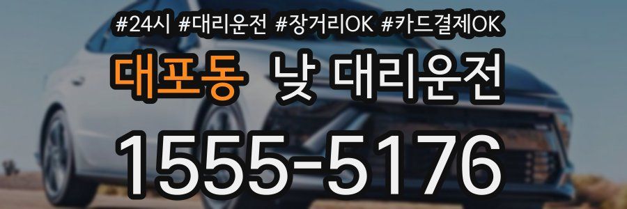 대포동 낮 대리운전