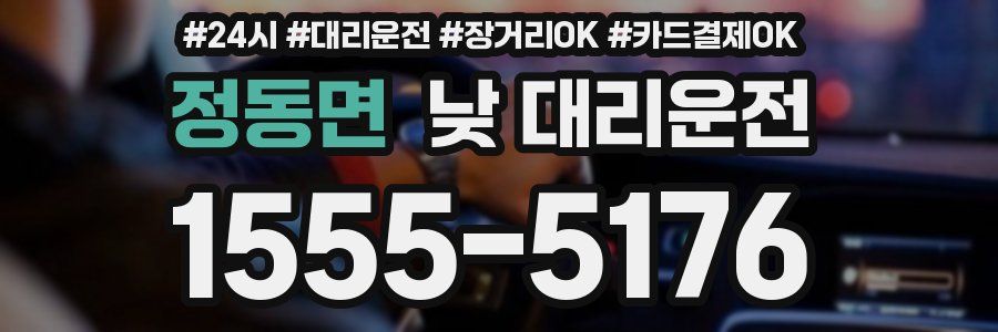 정동면 낮 대리운전