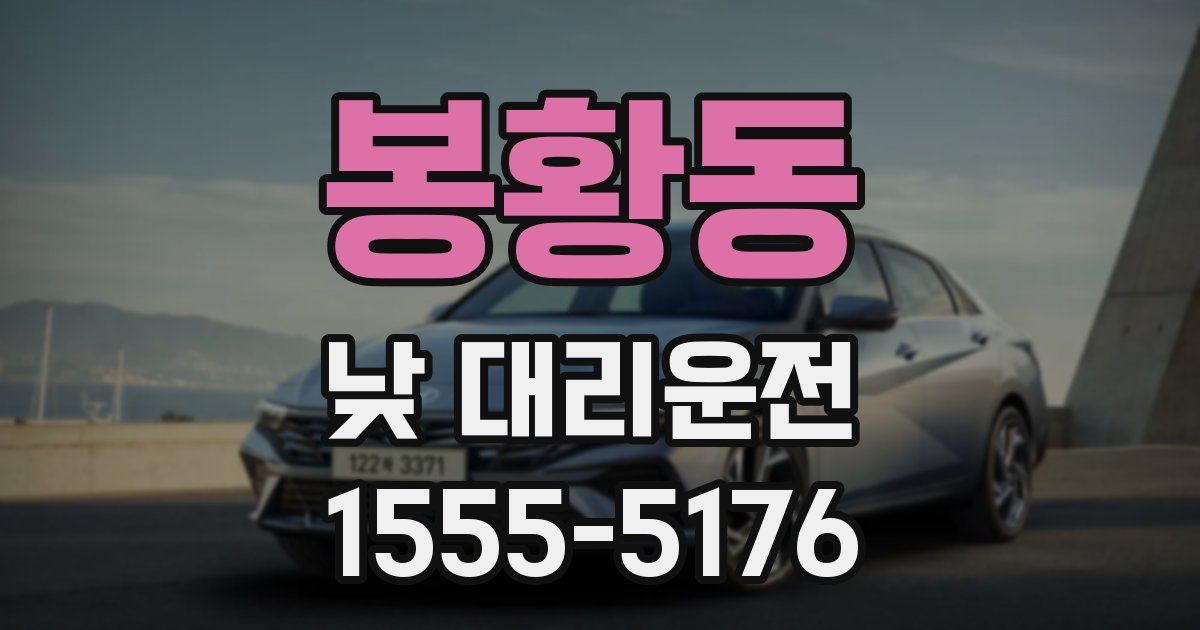 봉황동 낮 대리운전