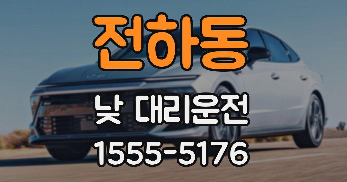 전하동 낮 대리운전