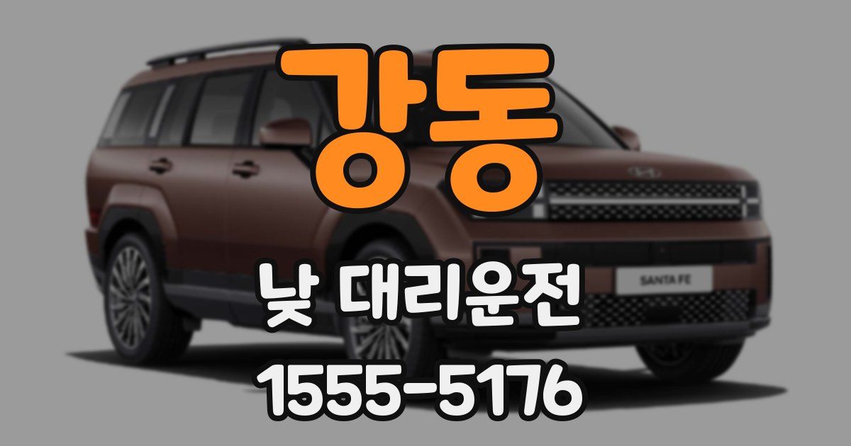 강동 낮 대리운전