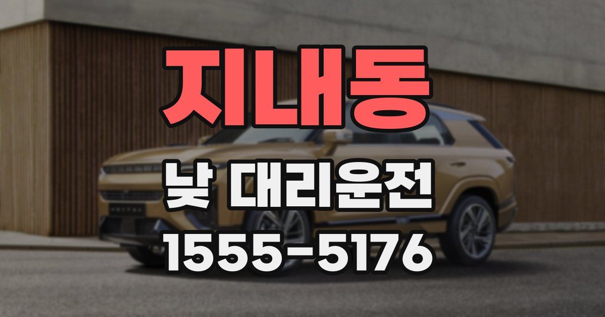 지내동 낮 대리운전
