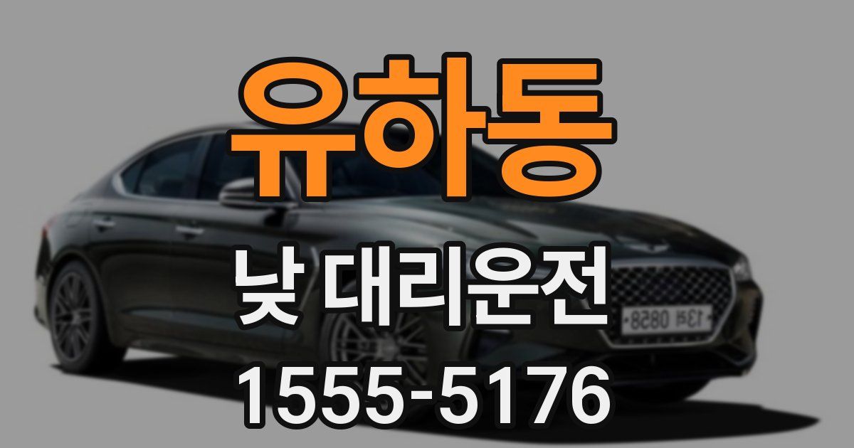 유하동 낮 대리운전
