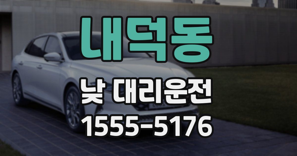 내덕동 낮 대리운전