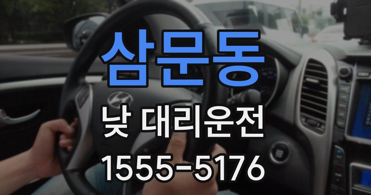 삼문동 낮 대리운전
