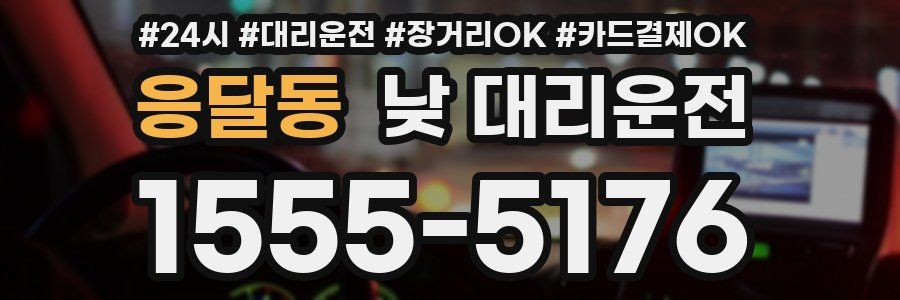 응달동 낮 대리운전