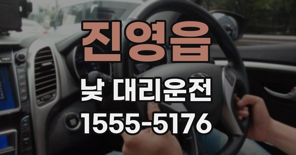 진영읍 낮 대리운전