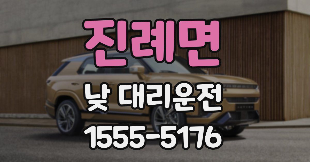 진례면 낮 대리운전