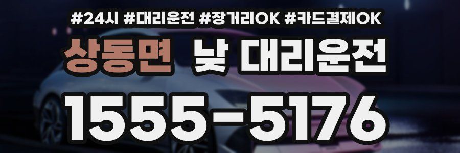 상동면 낮 대리운전