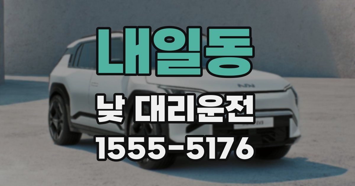 내일동 낮 대리운전