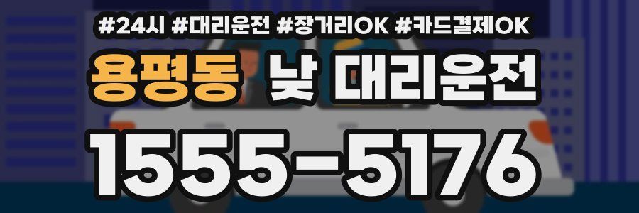 용평동 낮 대리운전