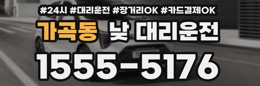 가곡동 낮 대리운전