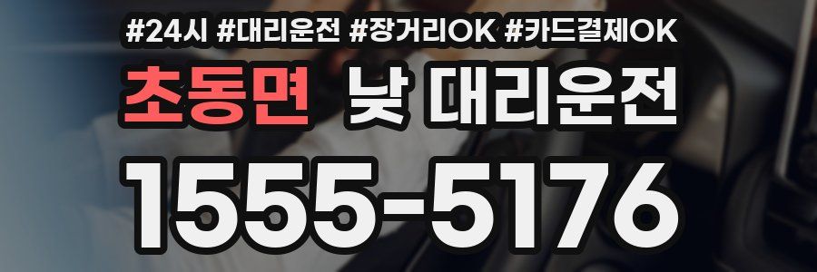 초동면 낮 대리운전