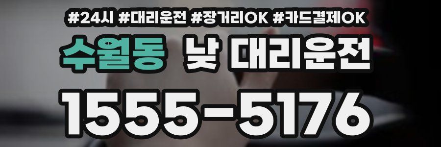 수월동 낮 대리운전