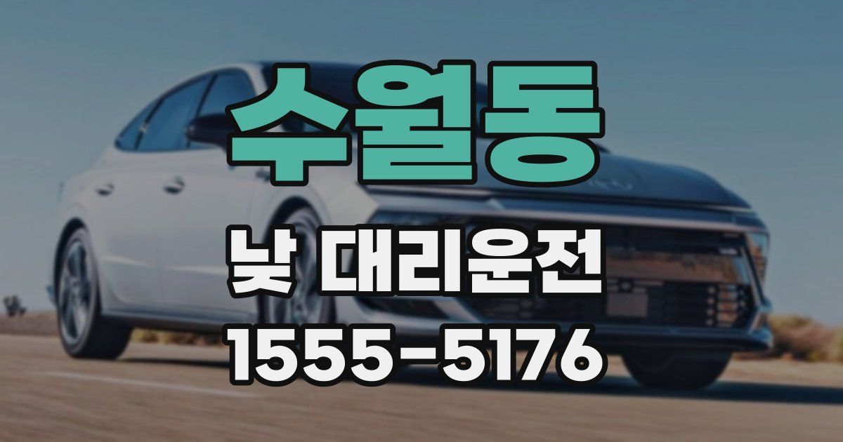 수월동 낮 대리운전