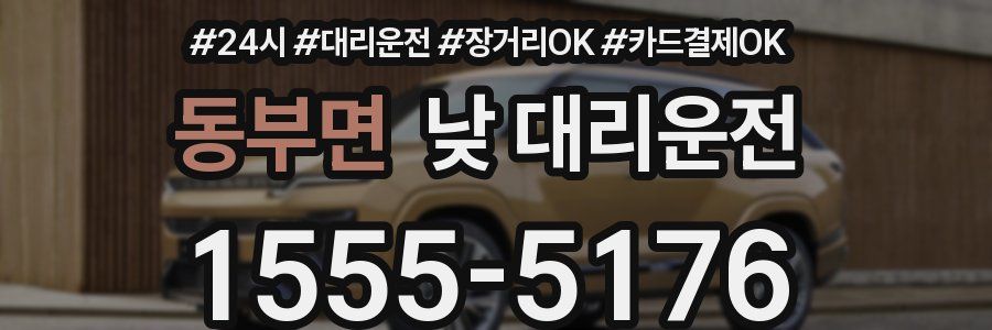 동부면 낮 대리운전