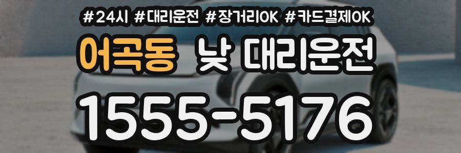 어곡동 낮 대리운전