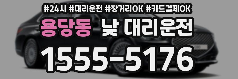 용당동 낮 대리운전