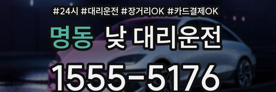 명동 낮 대리운전