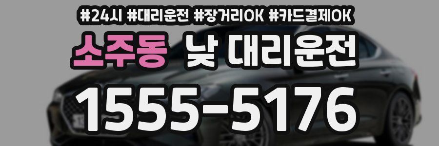소주동 낮 대리운전