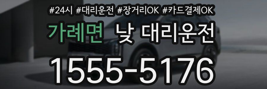 가례면 낮 대리운전