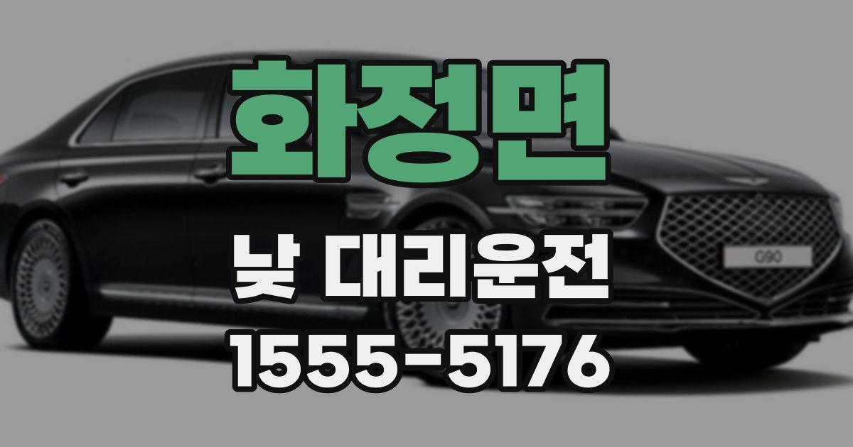 화정면 낮 대리운전