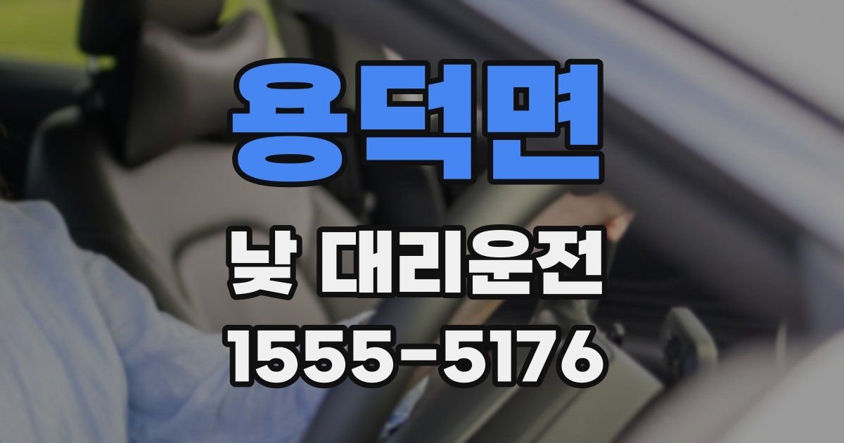 용덕면 낮 대리운전