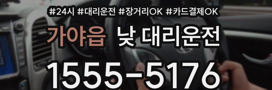 가야읍 낮 대리운전