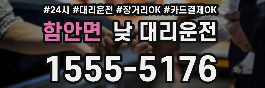 함안면 낮 대리운전