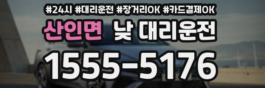 산인면 낮 대리운전
