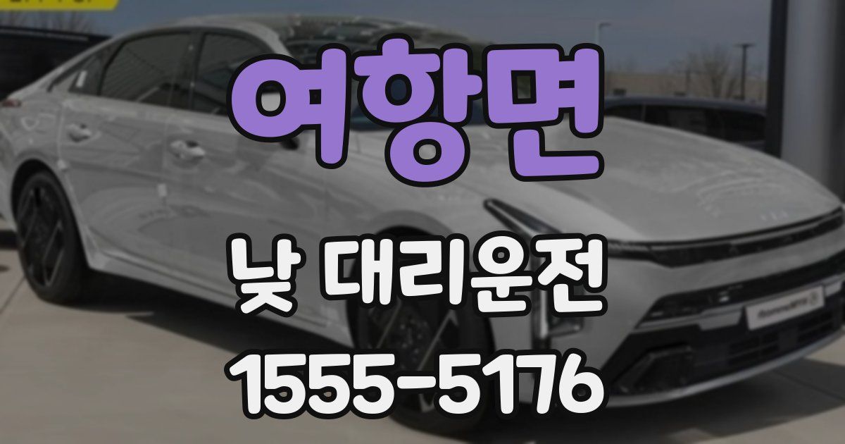 여항면 낮 대리운전