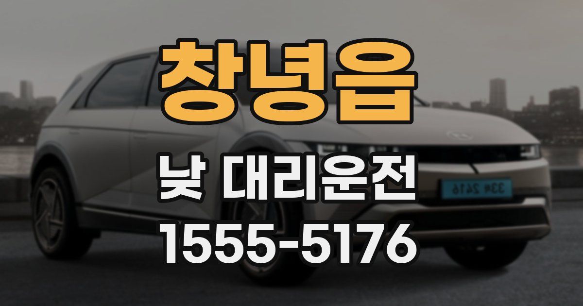 창녕읍 낮 대리운전
