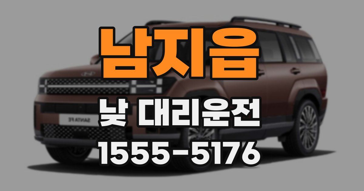 남지읍 낮 대리운전