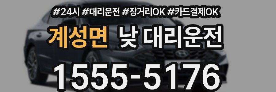 계성면 낮 대리운전