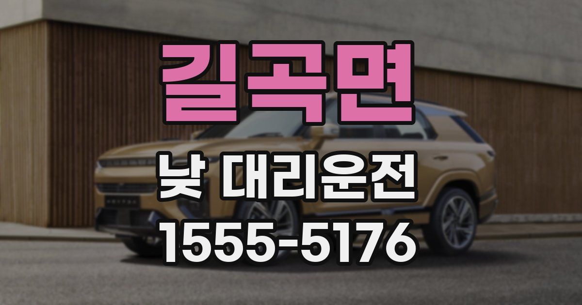 길곡면 낮 대리운전