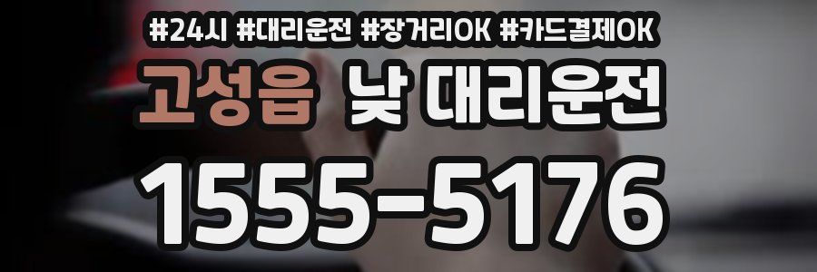 고성읍 낮 대리운전