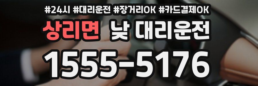 상리면 낮 대리운전