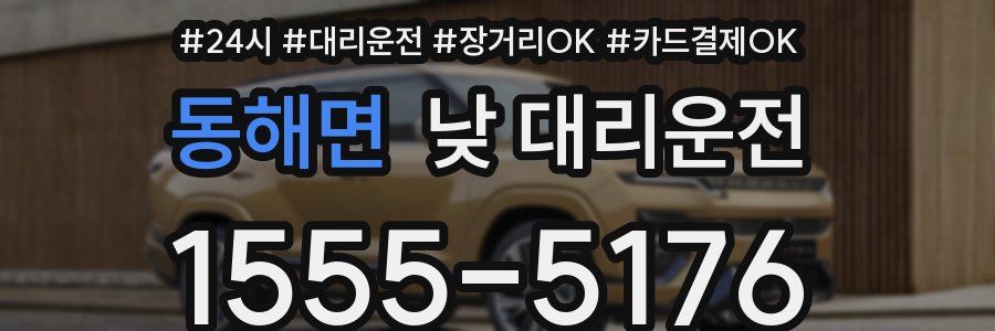 동해면 낮 대리운전