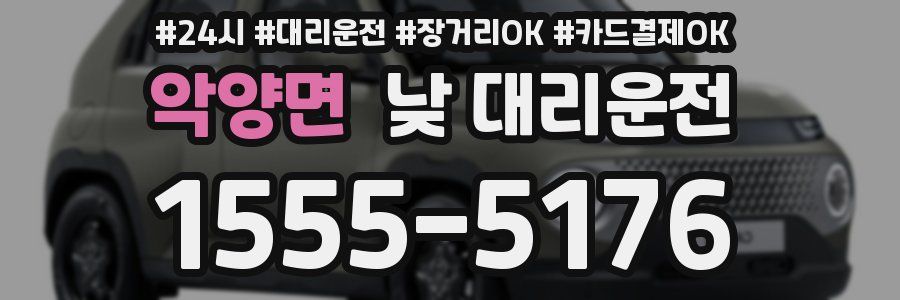 악양면 낮 대리운전