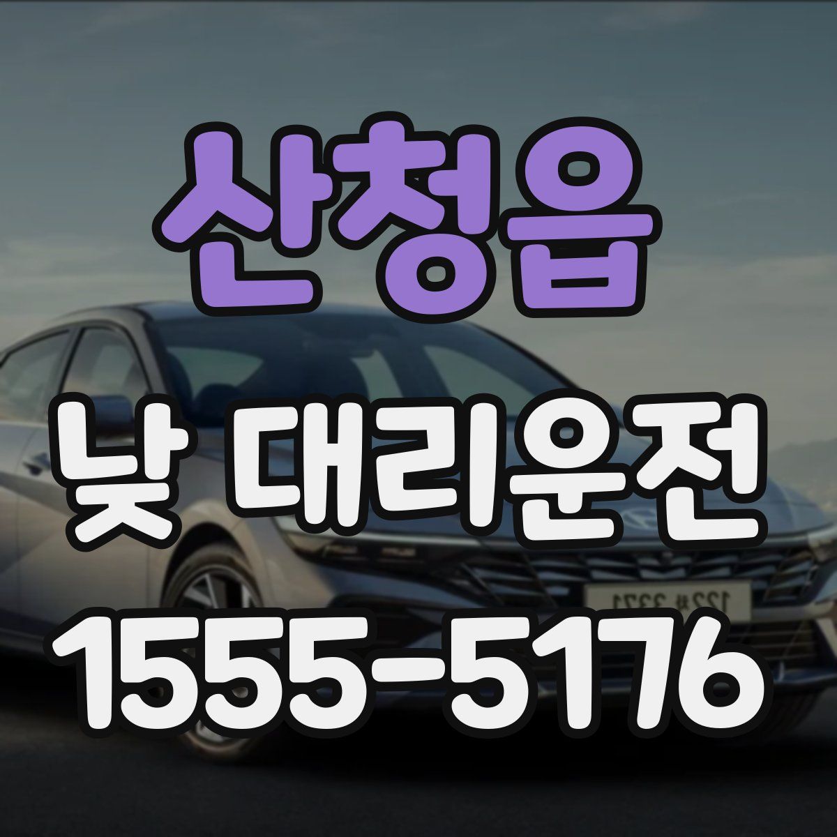 산청읍 낮 대리운전