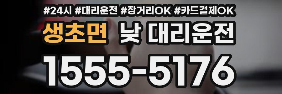 생초면 낮 대리운전