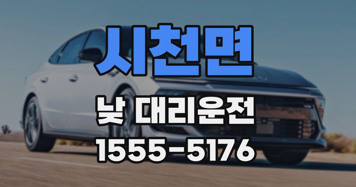 시천면 낮 대리운전
