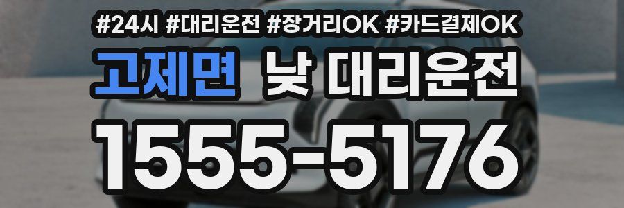 고제면 낮 대리운전