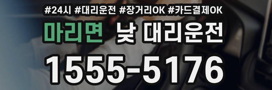마리면 낮 대리운전