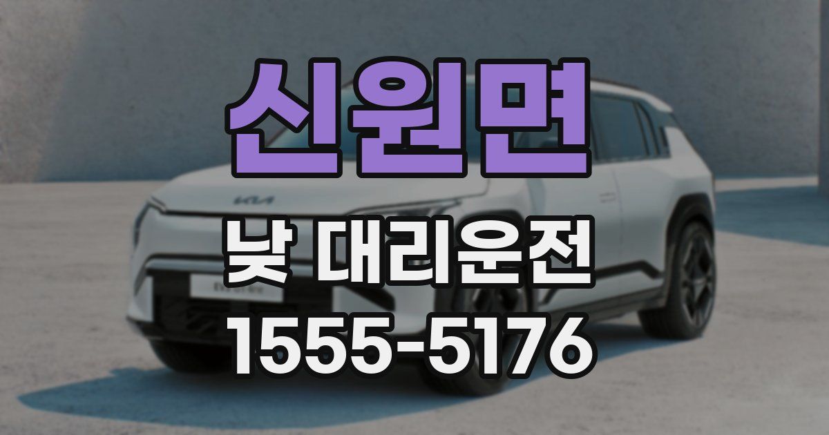 신원면 낮 대리운전