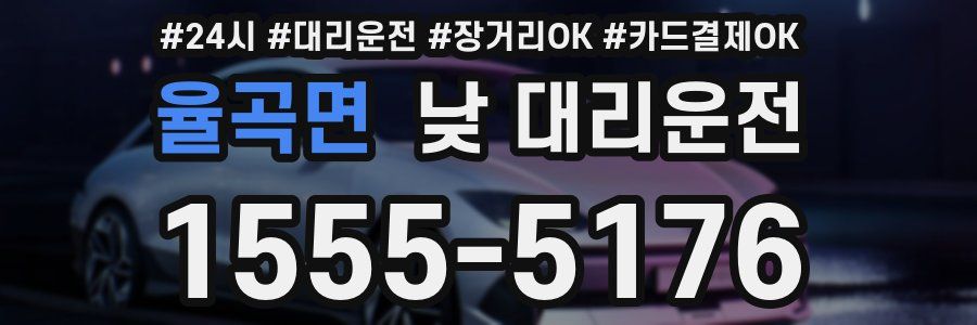 율곡면 낮 대리운전