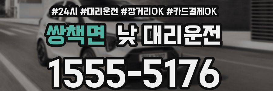 쌍책면 낮 대리운전