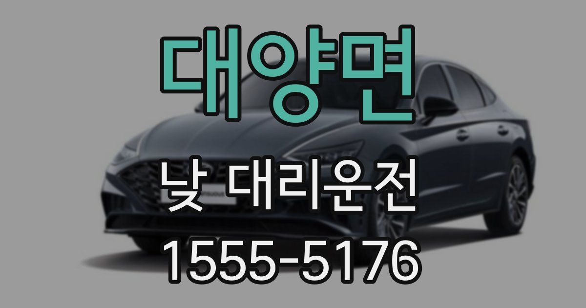 대양면 낮 대리운전
