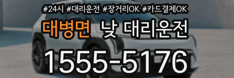 대병면 낮 대리운전